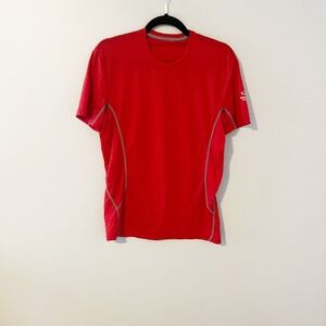 Icebreaker Merino Wool Mens Short Sleeve Performance T-Shirt Red Size Small